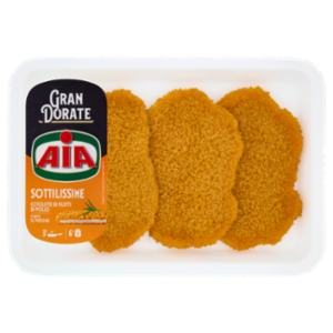 Aia Gran Dorate Sottilissime Cotolette Di Filetti Di Pollo 0,210 Kg