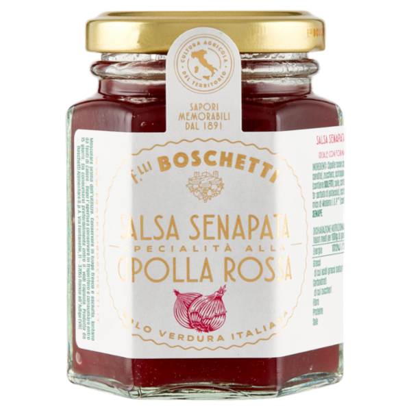 F.lli Boschetti Salsa Senapata Specialità alla Cipolla Rossa 130 g