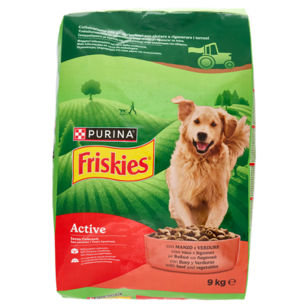 PURINA FRISKIES Active Manzo e Verdure 9kg