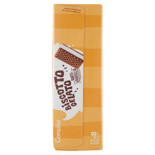 Consilia 8 Biscotti Ripieni di Gelato Vaniglia 400 g