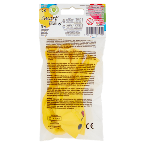 Smart PerLa Festa Palloncini Smile 5 pz