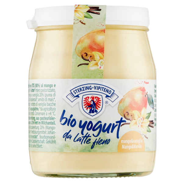 Sterzing Vipiteno bio yogurt da latte fieno mango&vaniglia 150 g