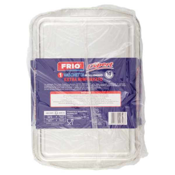 Frio Linea Expert Vaschetta in Alluminio Extra Rinforzato 10 Porzioni 1 pz
