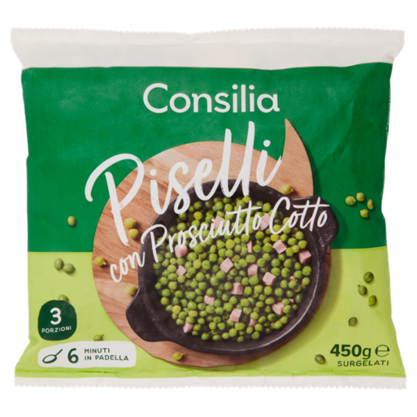 Consilia Piselli con Prosciutto Cotto Surgelati 450 g