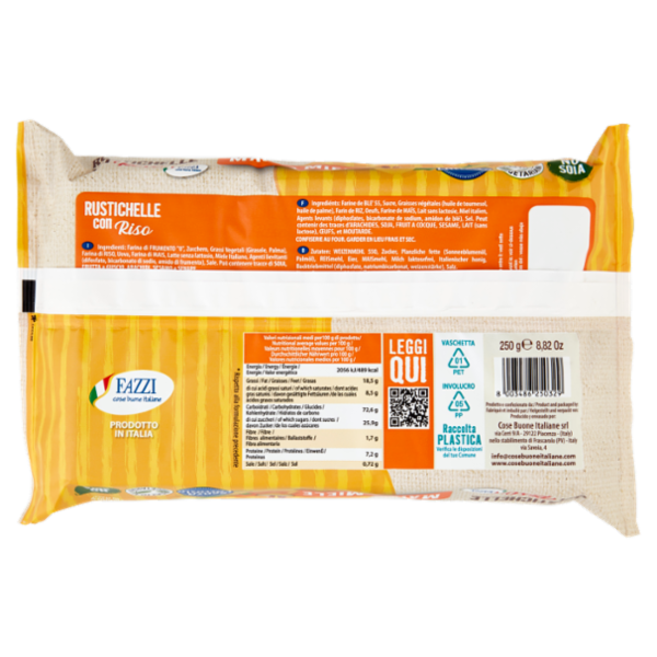 Fazzi Rustichelle con Riso Mais e Miele 250 g