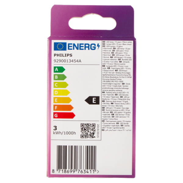 Philips Led sfera vetro 25W E14 2700K