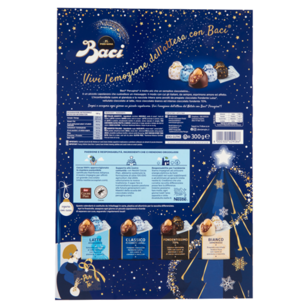 BACI PERUGINA CALENDARIO DELL'AVVENTO Cioccolatini assortiti 300g