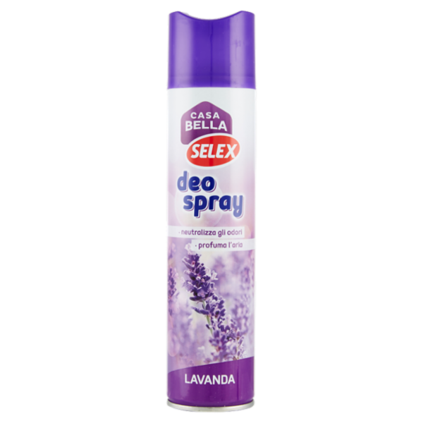 Selex Casa Bella Deodorante per Ambienti Spray Lavanda 2 in 1 300 ml