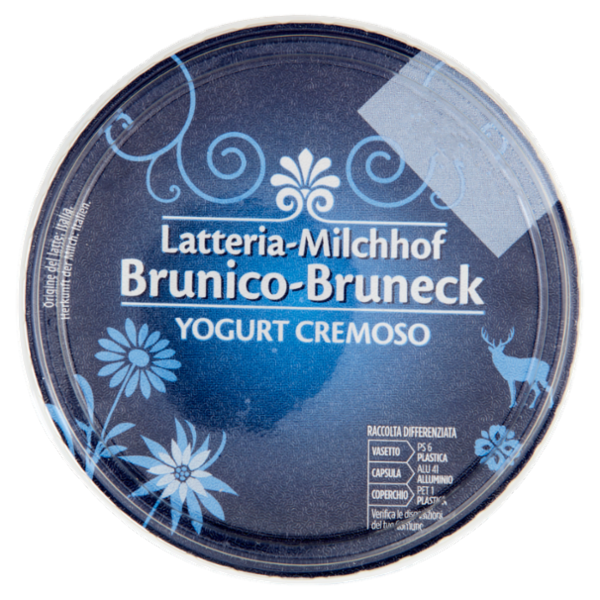 Latteria Brunico Yogurt Cremoso Frutta Frullata Frutti di Bosco 500 g