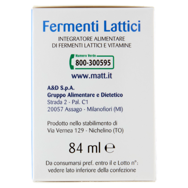 Matt Divisione Pharma Fermenti Lattici 12 flaconcini 84 ml