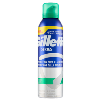 Gillette Series Schiuma Da Barba Lenitivo, 250 Ml
