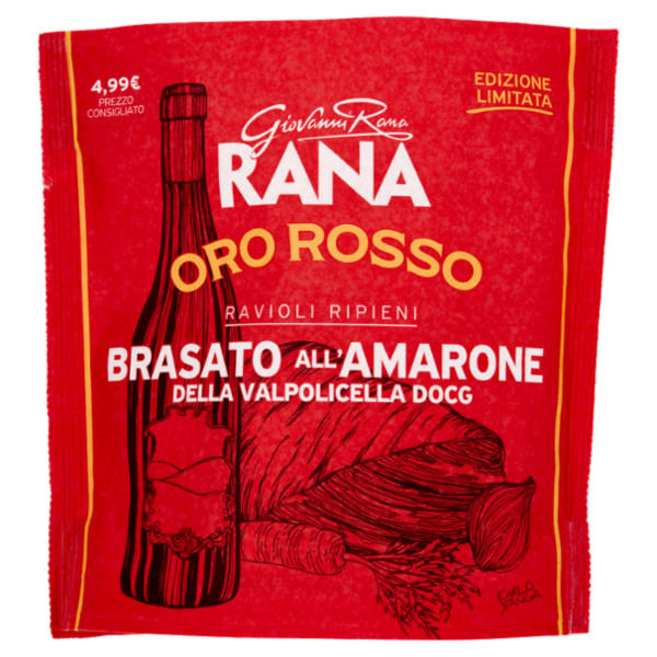 Giovanni Rana Oro Rosso Ravioli Ripieni Brasato all'Amarone della Valpolicella DOCG 250 g