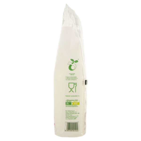 Selex Natura Chiama Bicchieri Trasparenti Eco Biodegradabili e Compostabili 200 cc 35 pezzi