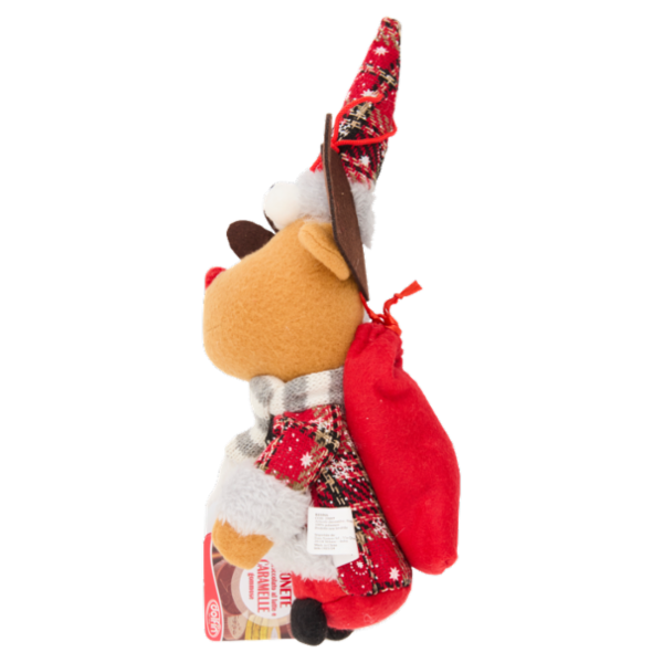 dolfin Personaggio Natalizio con Monete di cioccolato al latte e Caramelle gommose 50 g