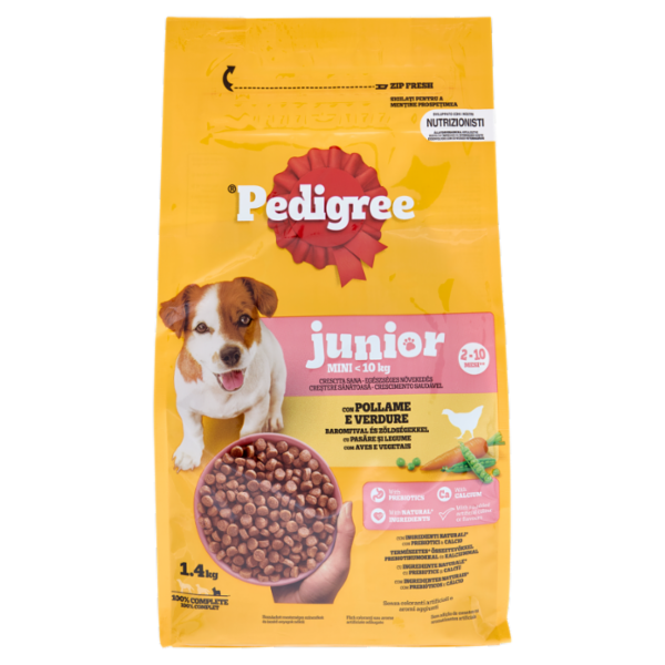 Pedigree Junior Mini con Pollo e Verdure 1.4Kg