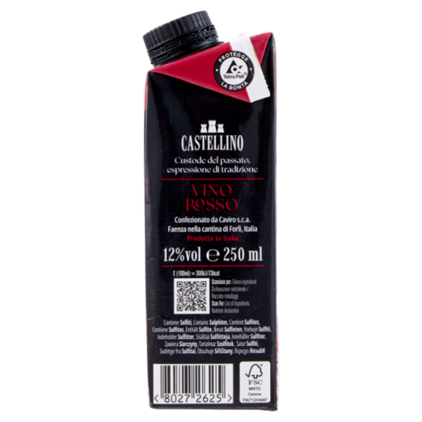 Castellino Vino Rosso d'Italia 250 ml