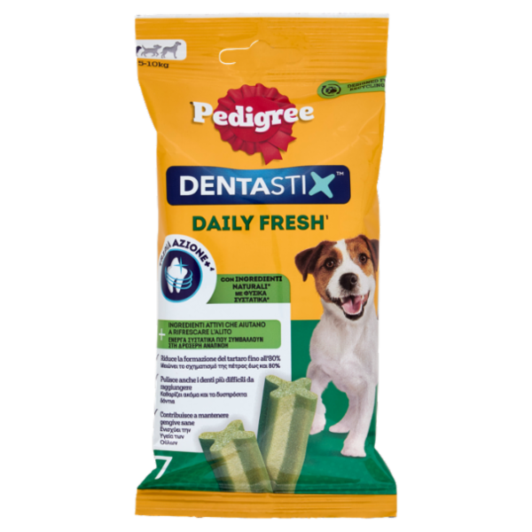 Pedigree Dentastix Fresh Snack per igiene orale Cane Piccolo 7 Pezzi 110 g