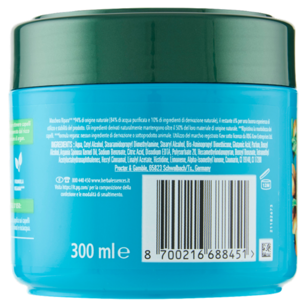 Herbal Essences Ripara olio di argan Maschera per Capelli 300 ml