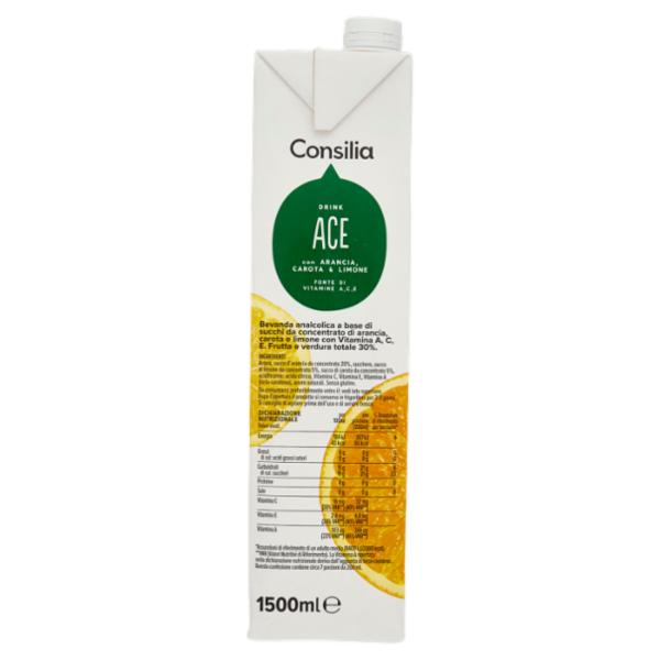 Consilia Succo Ace Arancia Limone Carota 1,5 L