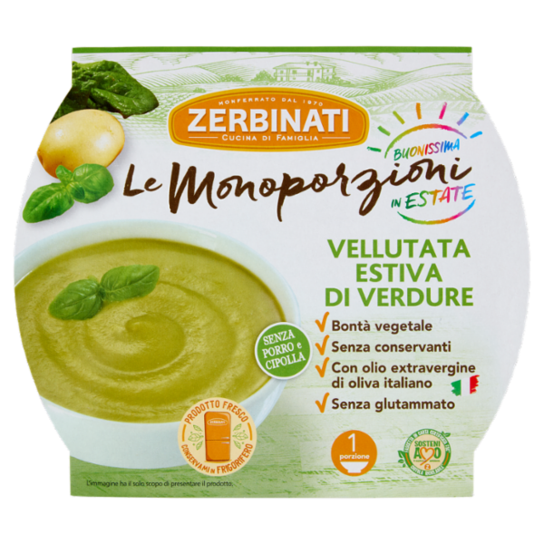 Zerbinati Le Monoporzioni Vellutata Estiva di Verdure 310 g