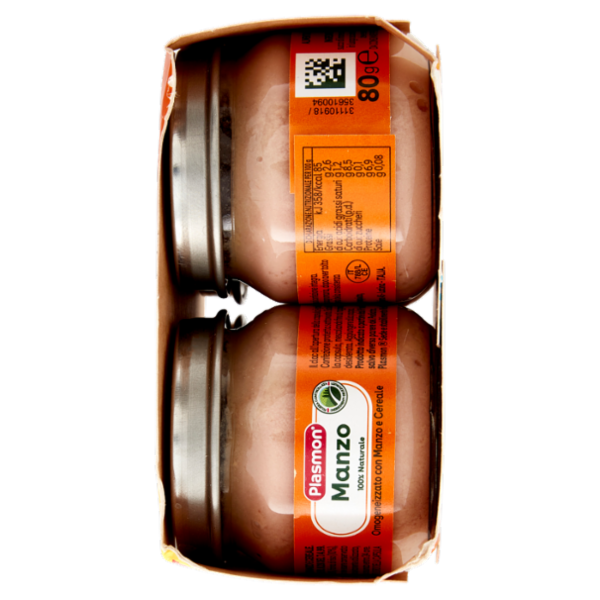 Plasmon Omogeneizzato Manzo con cereale 4 x 80 g