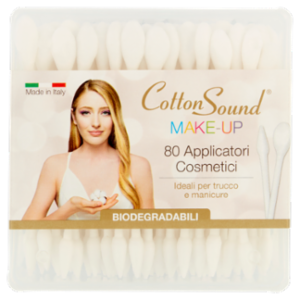 Cotton Sound Make-Up Applicatori Cosmetici Biodegradabili 80 Pz