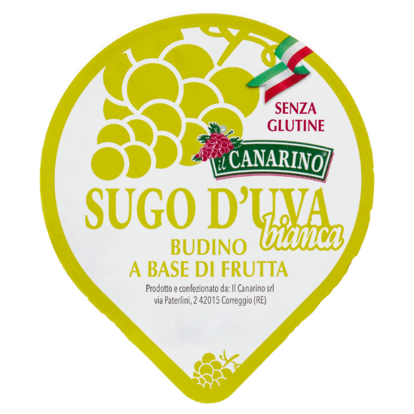 il Canarino Sugo d'Uva bianca Budino a Base di Frutta 150 g