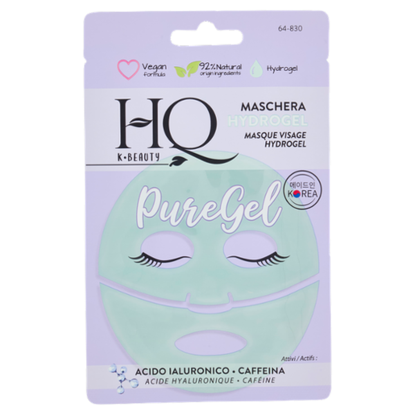 HQ K-Beauty Maschera Hydrogel Attivi: Acido Ialuronico - Caffeina