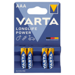 Varta Longlife Power AAA LR03 1.5V Alkaline 4 Pz