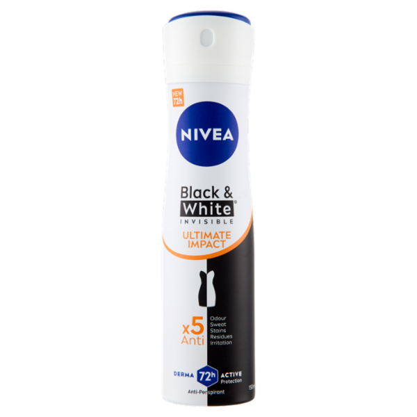 Nivea Black & White Invisible Ultimate Impact Anti-Perspirant 150 ml