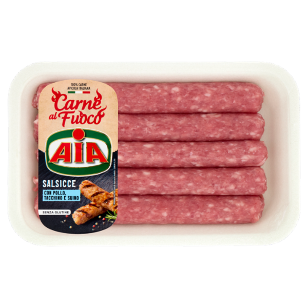 Aia Carne al Fuoco Salsicce con Pollo, Tacchino e Suino 0,400 kg