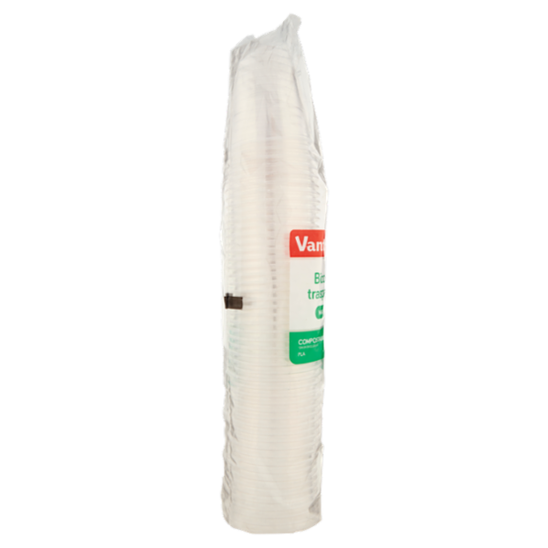 Vanto Bicchieri in PLA Trasparenti e Compostabili 250 cc 50 pezzi