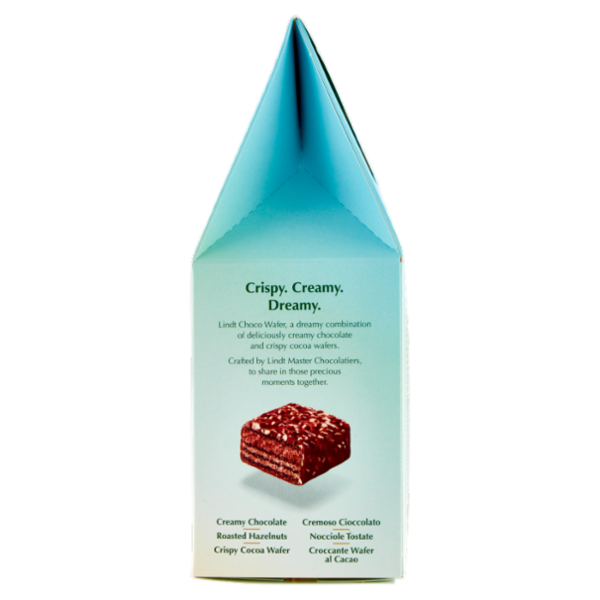 Lindt choco wafer astuccio cioccolato latte nocciola 135 g