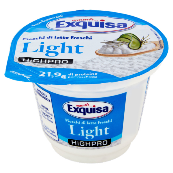 Exquisa Highpro Fiocchi di latte freschi Light 175 g