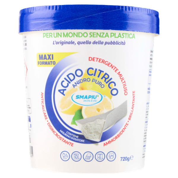 Smapiù Acido Citrico Anidro Puro 720 g