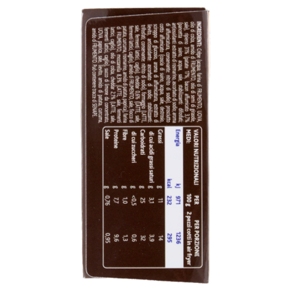 Sofficini Findus 4 Sofficini Patate, Bacon Con Cuore di Mozzarella e Cheddar 250 g