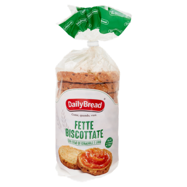 DailyBread Fette Biscottate con Semi di Girasole e Lino 160