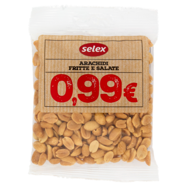 Selex Frutta Secca Arachidi Sgusciate Tostate e Salate 100 g