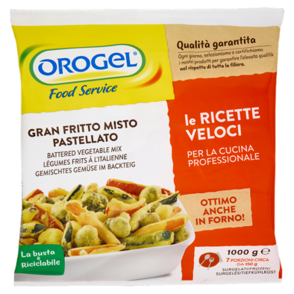 Orogel Food Service Gran Fritto Misto Pastellato Surgelati 1000 g