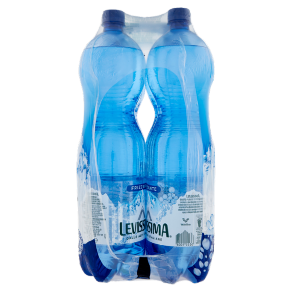 LEVISSIMA, Acqua Frizzante R-PET 25% 6 x 1,5 L