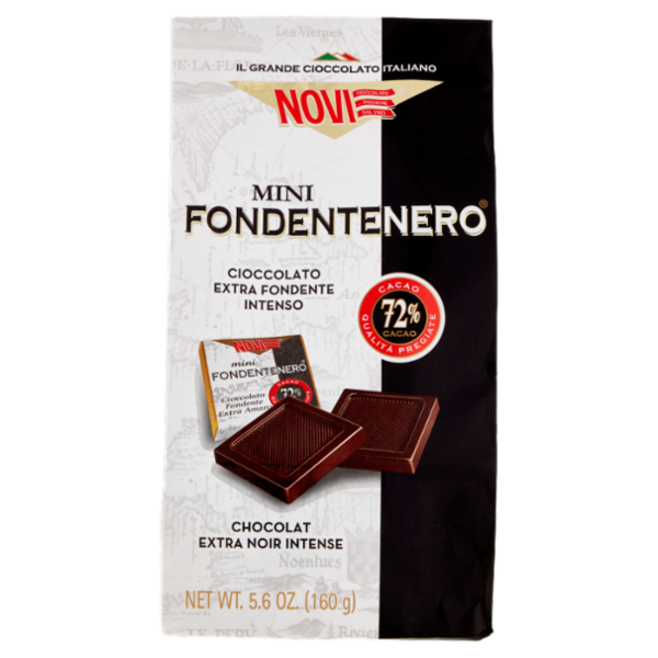 Novi Mini Fondentenero Cioccolato Extra Fondente Intenso 160 g