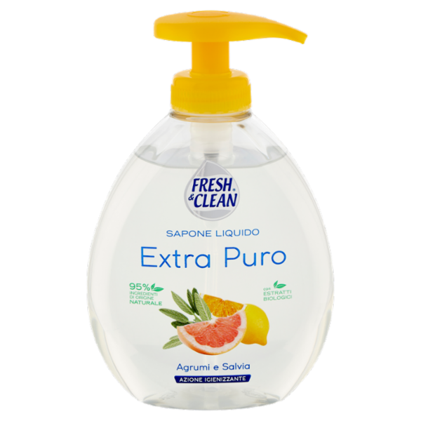Fresh & Clean Sapone Liquido Extra Puro Agrumi e Salvia 300 ml