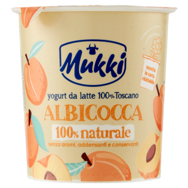 Mukki yogurt da latte 100% Toscano Albicocca 100% naturale 115 g
