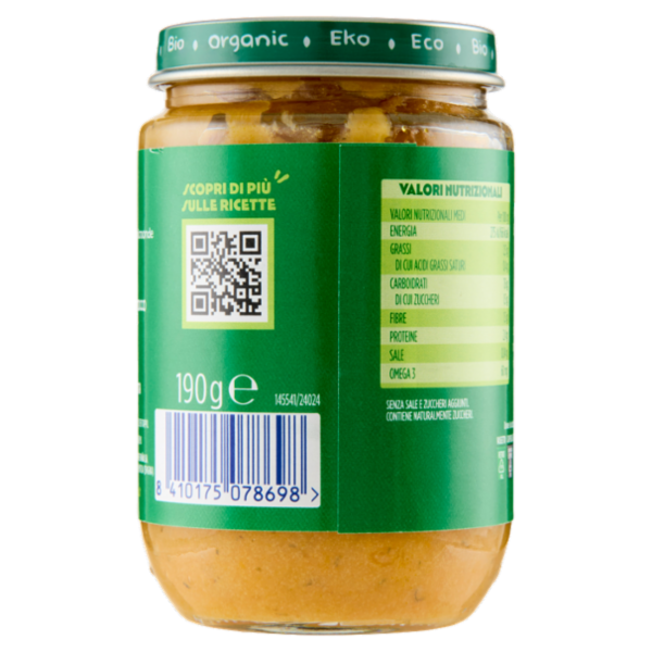 Hero Solo Bio Patate, Carote e Salmone 190 g