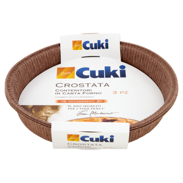 Cuki Cuoce Crostata Contenitori in Carta Forno 3 pz