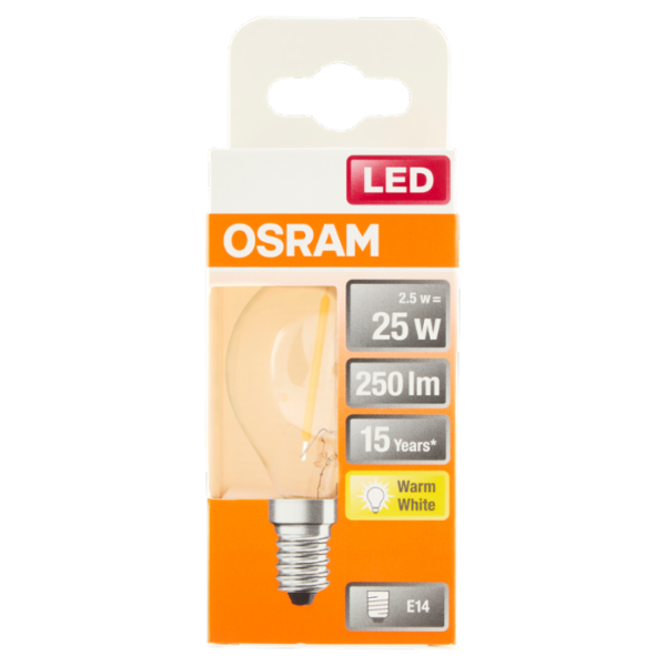 Osram Led Star Classic P 25 Warm White 2.5 W E14