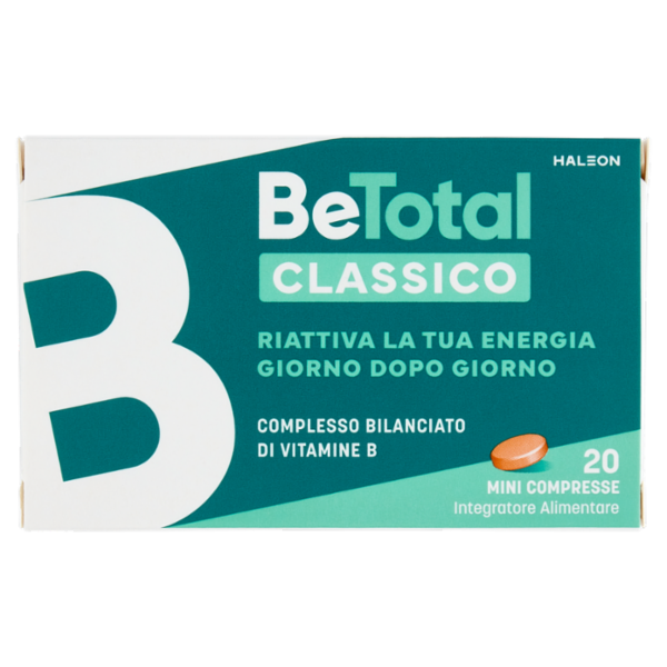 BeTotal Vitamina B, B6 Integratore per Riattivare l' Energia e Ridurre la Stanchezza 20 cpr 7,2 g