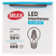 Selex Lampadina Led Filamento Goccia E27 6W