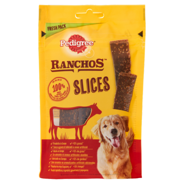 Pedigree Ranchos Snack Cane Slices Manzo 60g