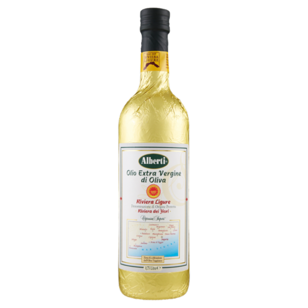 Alberti Olio Extra Vergine di Oliva Riviera Ligure D.O.P. Riviera dei Fiori 0,75 Litro